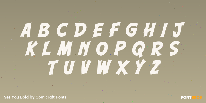 Sez You Bold Font Poster #2