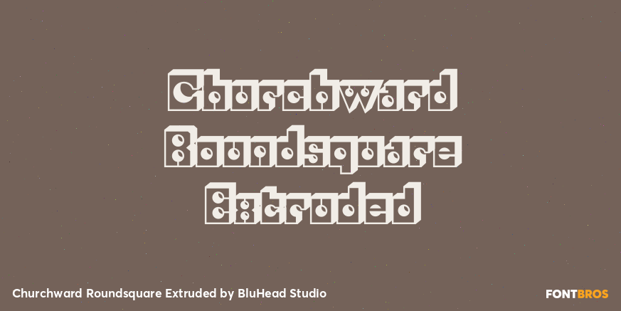 Churchward Roundsquare Extruded Poster