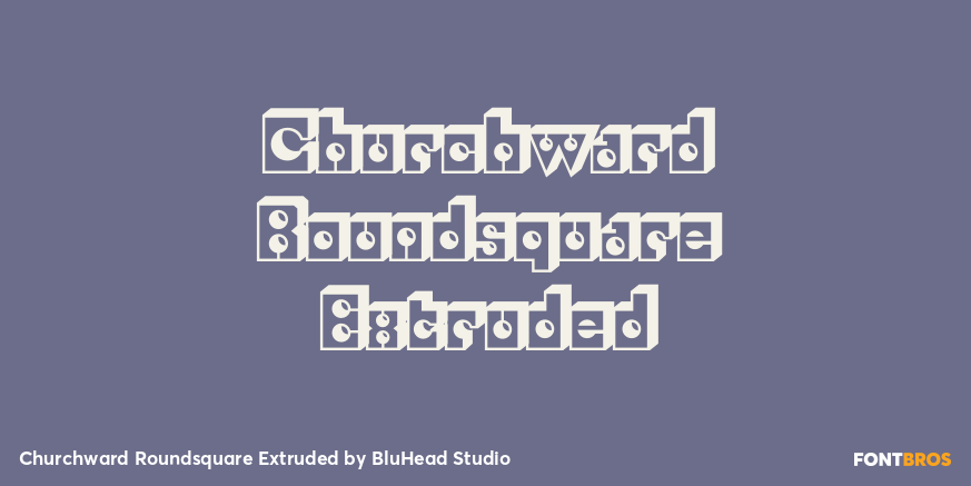 Churchward Roundsquare Extruded Poster