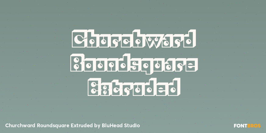 Churchward Roundsquare Extruded Poster