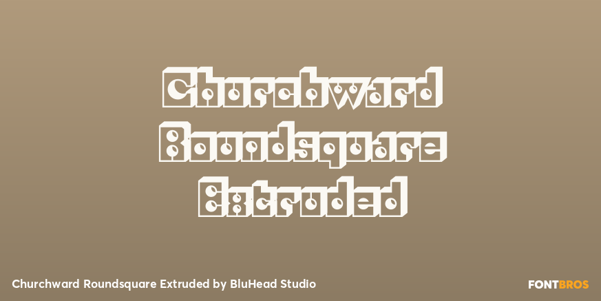 Churchward Roundsquare Extruded Poster