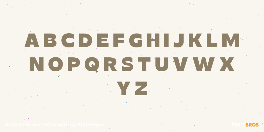 Realist Clostan Extra Bold Font Poster #2