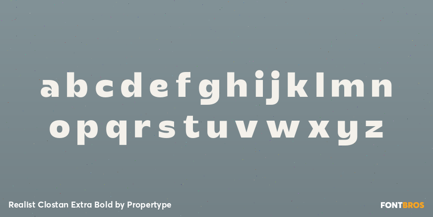 Realist Clostan Extra Bold Font Poster #3