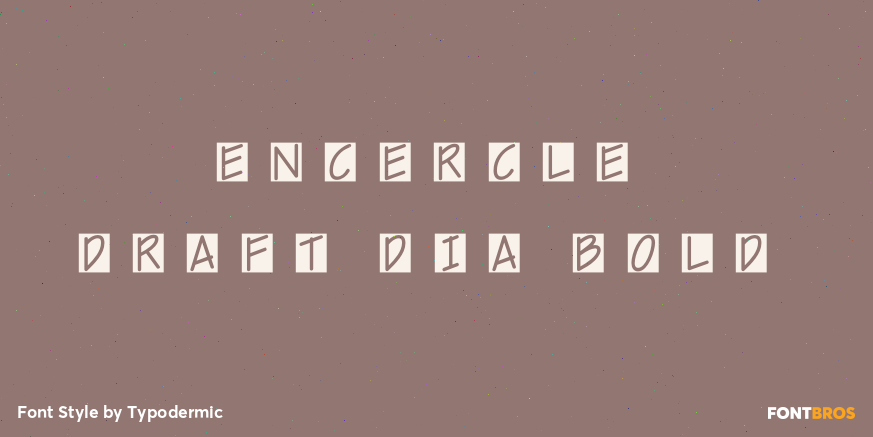 Encercle Draft DIA Bold Font Poster #1