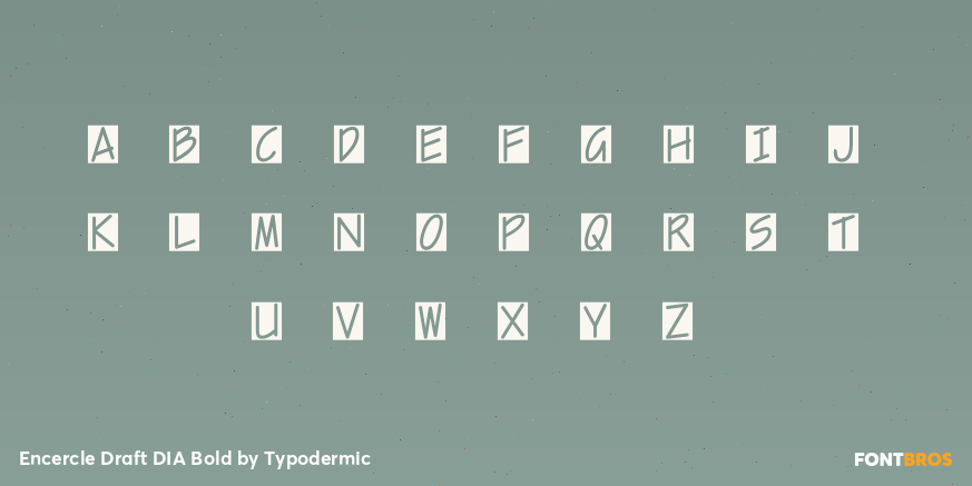 Encercle Draft DIA Bold Font Poster #3