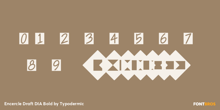 Encercle Draft DIA Bold Font Poster #4