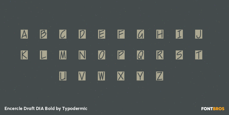 Encercle Draft DIA Bold Font Poster #1