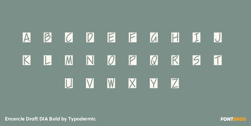 Encercle Draft DIA Bold Font Poster #1