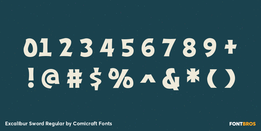 Excalibur Sword Regular Font Poster #4