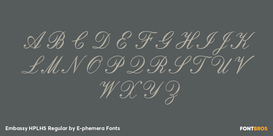 Embassy HPLHS Regular Font Poster #1