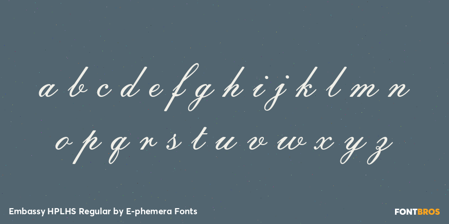 Embassy HPLHS Regular Font Poster #1