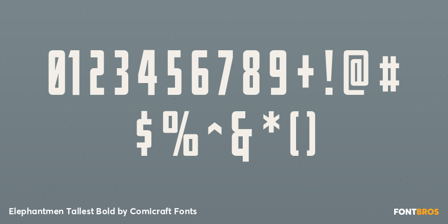 Elephantmen Tallest Bold Font Poster #4
