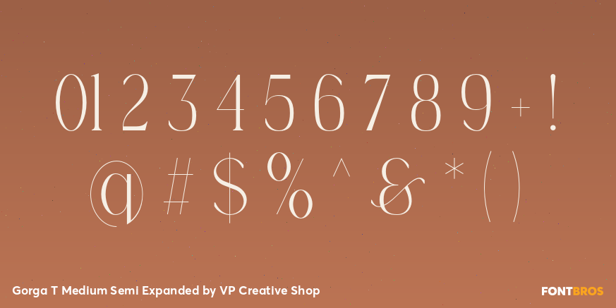 Gorga T Medium Semi Expanded Font Poster #4