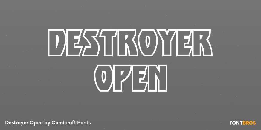 Destroyer Open Font Poster #1