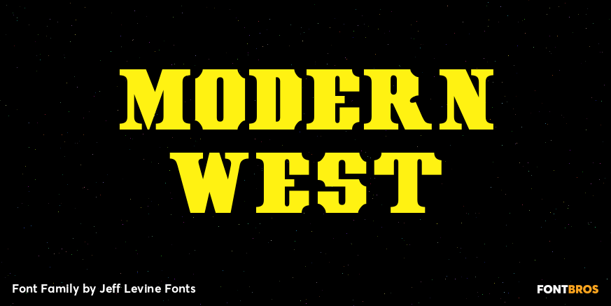 Modern West Font Poster