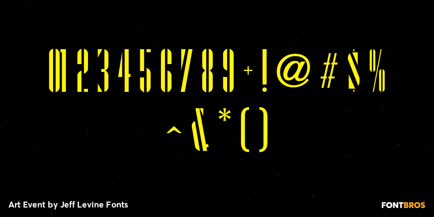 Art Event Font Poster #1