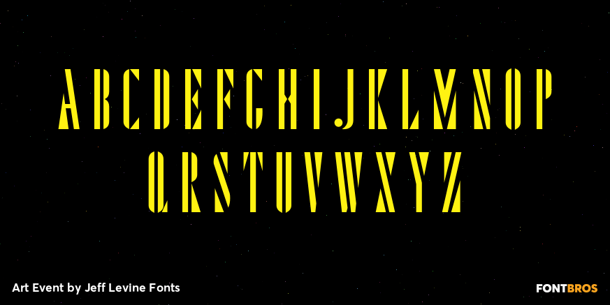 Art Event Font Poster #1