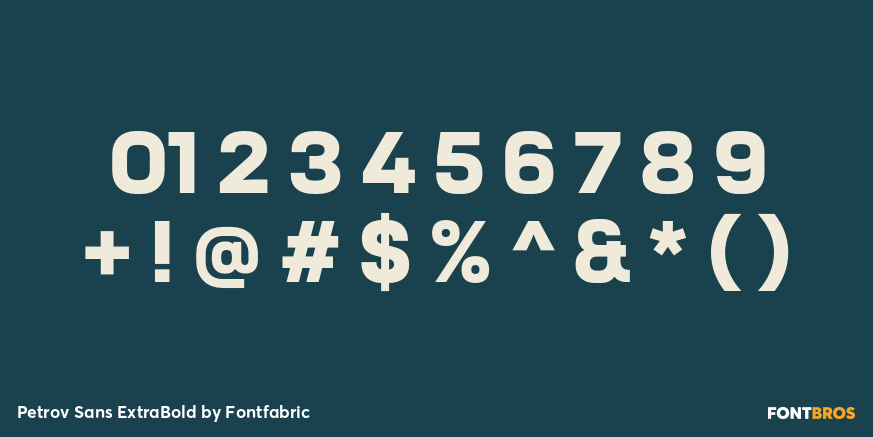 Petrov Sans ExtraBold Font Poster #4