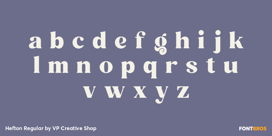 Hefton Regular Font Poster #3