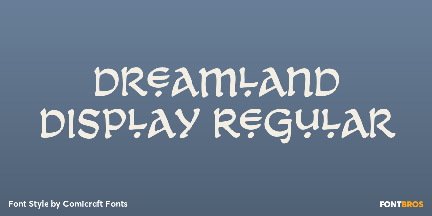Dreamland Display Regular Font Poster #1