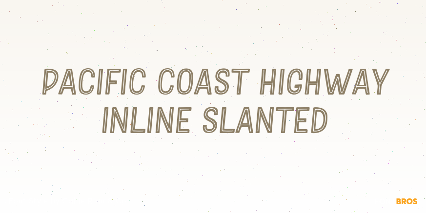 Pacific Coast Highway Inline Slanted Poster
