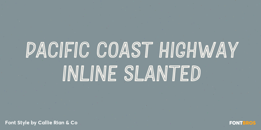 Pacific Coast Highway Inline Slanted Poster