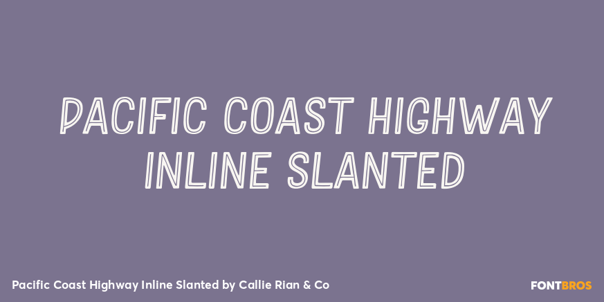 Pacific Coast Highway Inline Slanted Poster