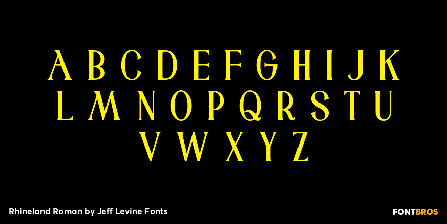 Rhineland Roman Font Poster #3