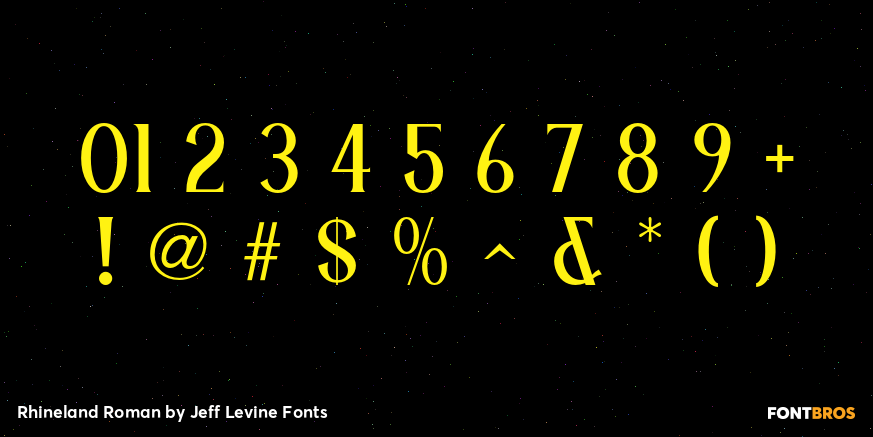 Rhineland Roman Font Poster #4