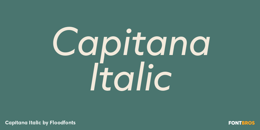 Capitana Italic Poster