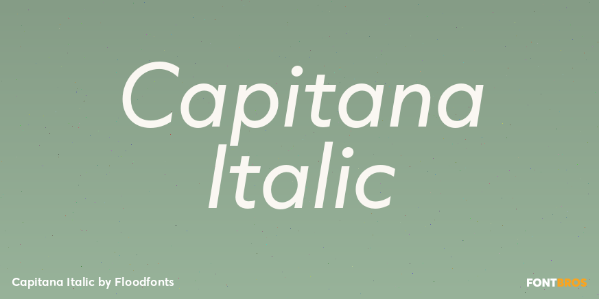Capitana Italic Poster