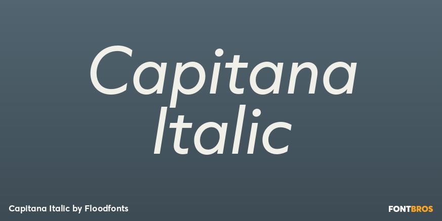 Capitana Italic Poster