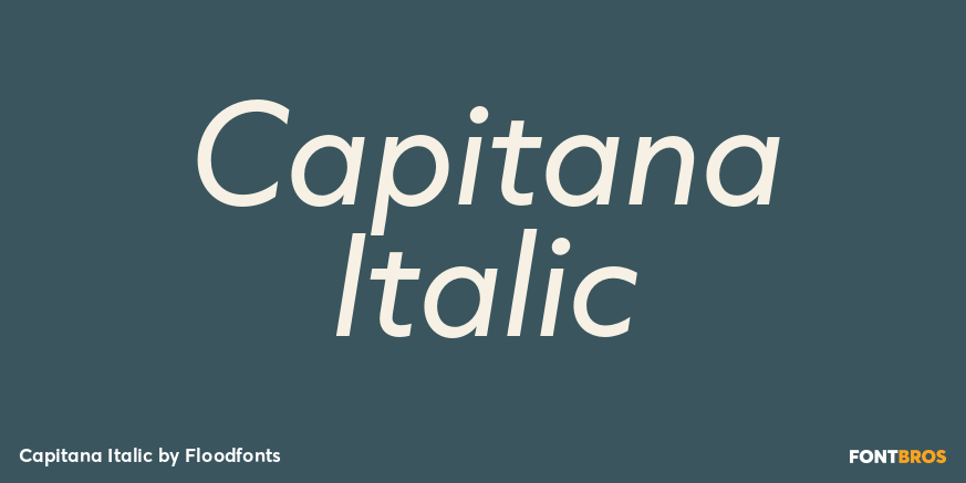 Capitana Italic Poster