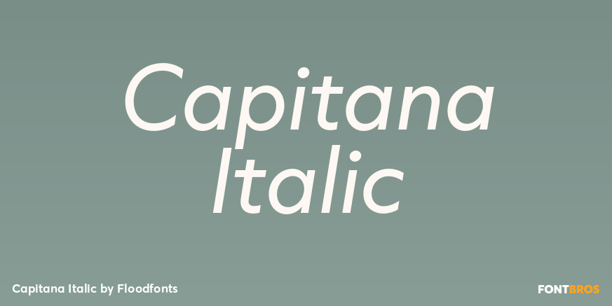 Capitana Italic Poster