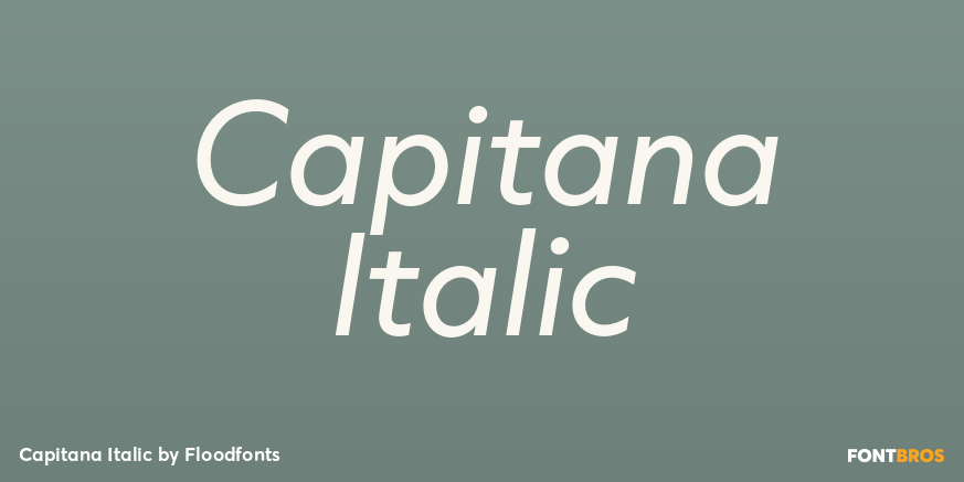 Capitana Italic Poster