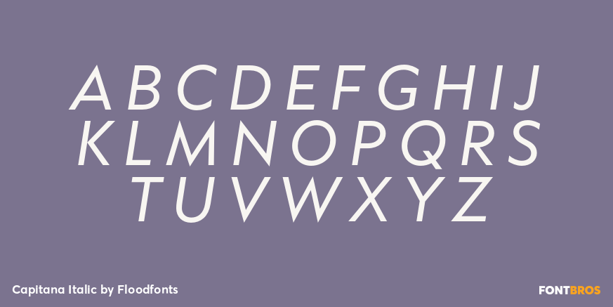 Capitana Italic Font Poster #2