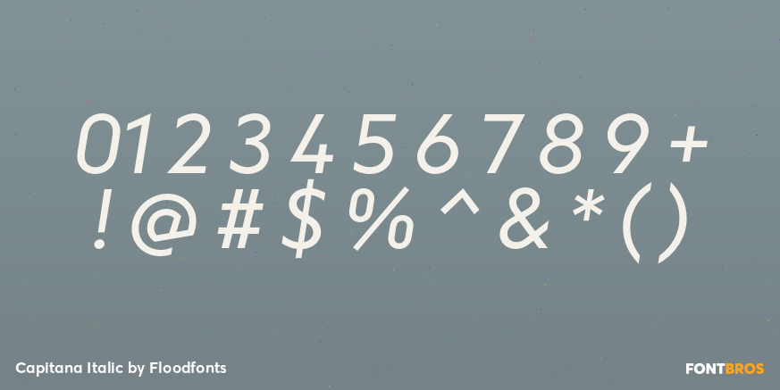 Capitana Italic Font Poster #4