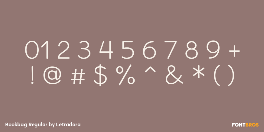 Bookbag Regular Font Poster #4