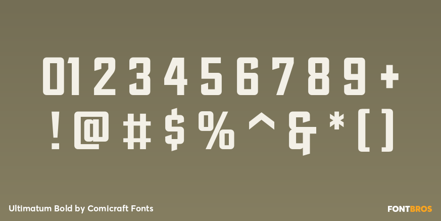 Ultimatum Bold Font Poster #4