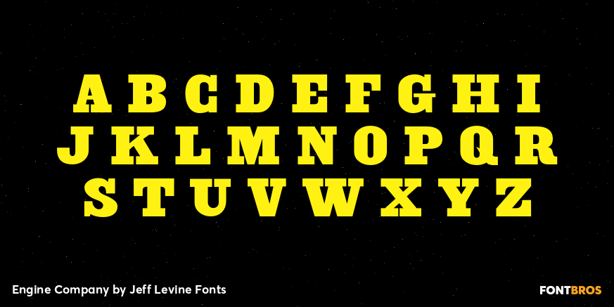 Engine Company Font Poster #3