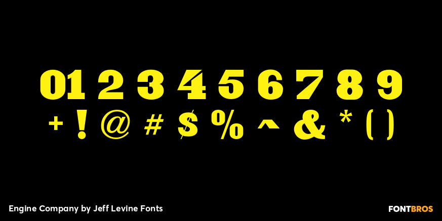 Engine Company Font Poster #4