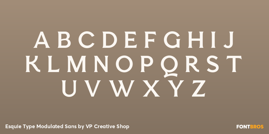 Esquie Type Modulated Sans Font Poster #2