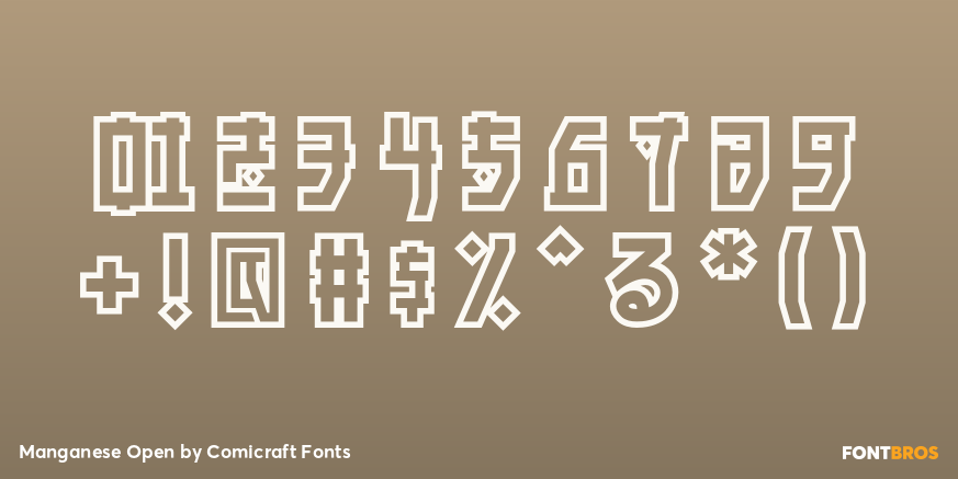 Manganese Open Font Poster #4