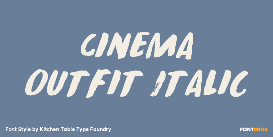 Cinema Outfit Italic Poster