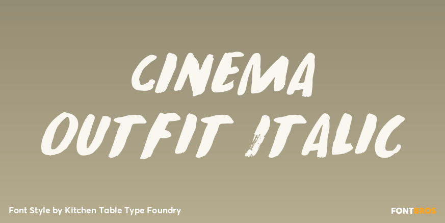 Cinema Outfit Italic Poster