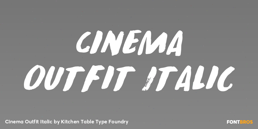 Cinema Outfit Italic Poster