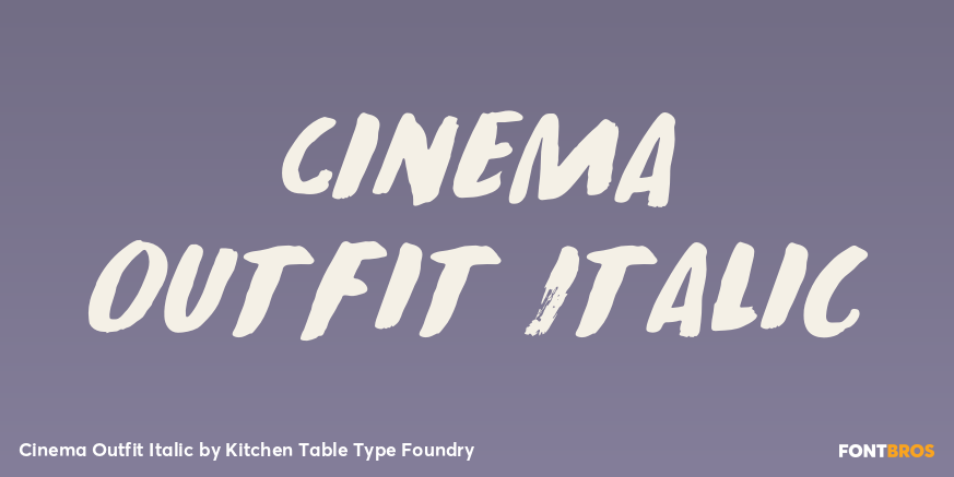 Cinema Outfit Italic Poster