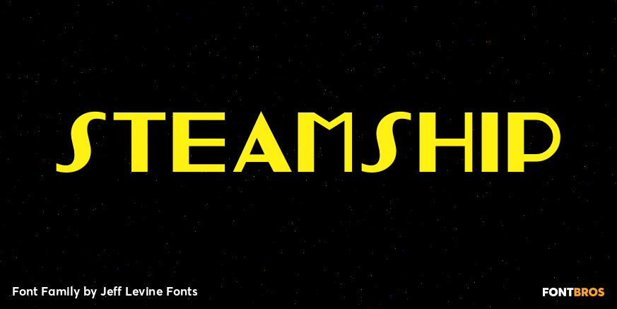 Steamship Font Poster