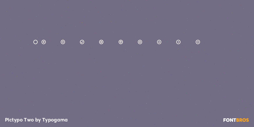 Pictypo Two Font Poster #4