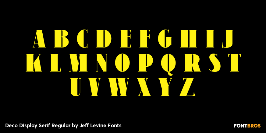 Deco Display Serif Regular Font Poster #2